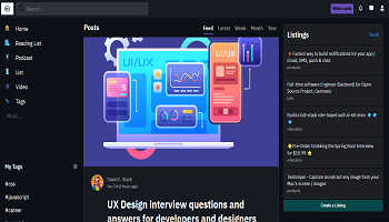 Social platform website